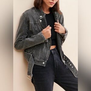 Blank NYC Charcoal Corduroy Women's Jacket
